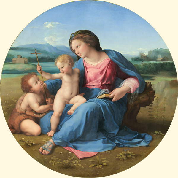 The Alba Madonna, c. 1510 (oil on panel), Raphael (Raffaello Sanzio of Urbino) (1483-1520) / National Gallery of Art, Washington DC, USA / Bridgeman Images
