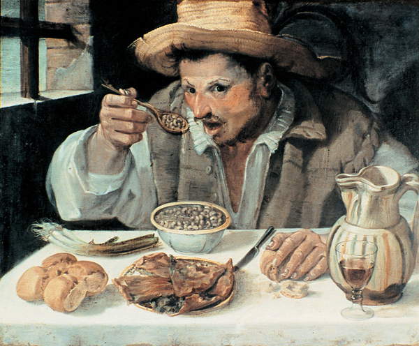 The Bean Eater, 1584 (oil on canvas), Annibale Carracci (1560-1609) / Galleria Colonna, Rome, Italy / © Mondadori Electa