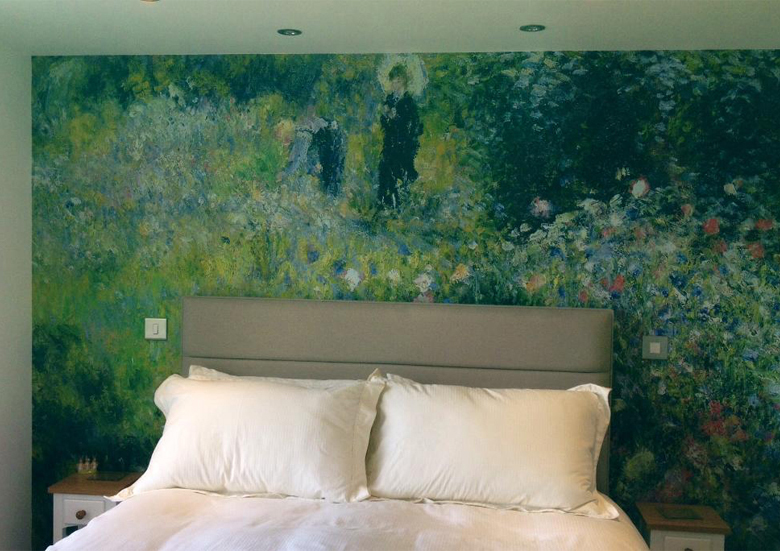 bespoke wall mural image: Garden at Giverny, 1895 by Monet / Buhrle Collection, Zurich, Switzerland / Bridgeman Images