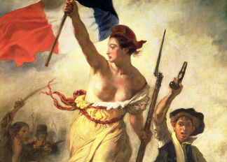 Liberty Leading the People, 28 July 1830 (oil on canvas), Ferdinand Victor Eugene Delacroix (1798-1863) / Louvre, Paris