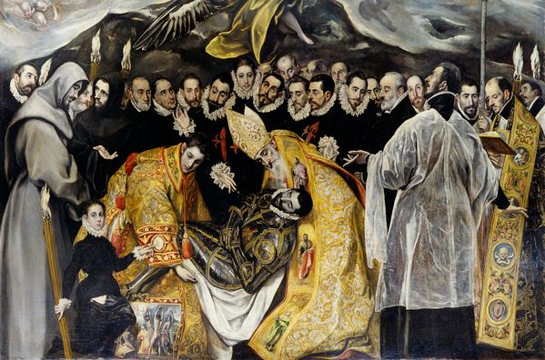 The Burial of the Count of Orgaz, 1586, El Greco (Domenico Theotocopuli) / Santo Tome, Toledo, Spain / Bridgeman Images