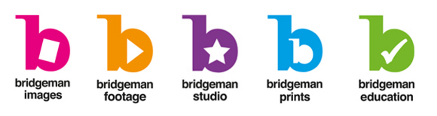 L to R: Bridgeman Images, Bridgeman Footage, Bridgeman Studio, Bridgeman Prints, Bridgeman Education 