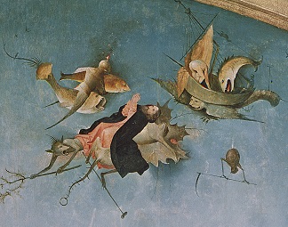From the Triptych of the Temptation of St. Anthony (oil on panel) (detail), by Hieronymus Bosch (c.1450-1516) (after)
