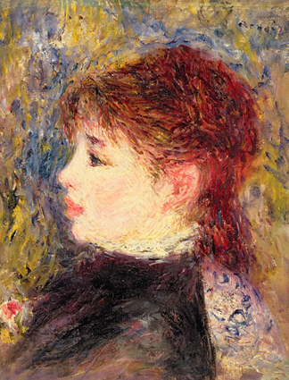 Head of Margot, c.1878-79 (oil on canvas) by Pierre Auguste Renoir/ The Barnes Foundation, Merion Pennsylvania