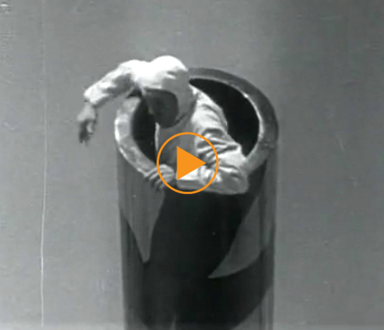 Human canonball 1950s USA / Bridgeman Footage