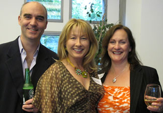 Left and right: Ed Whitley and Helen Higbee from Bridgeman with Valarie Barsky from the CLEAR organization