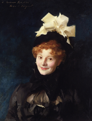 Madame Escudier, 1882-85 (oil on canvas) by John Singer Sargent/ Sterling & Francine Clark Art Institute, Williamstown, USA