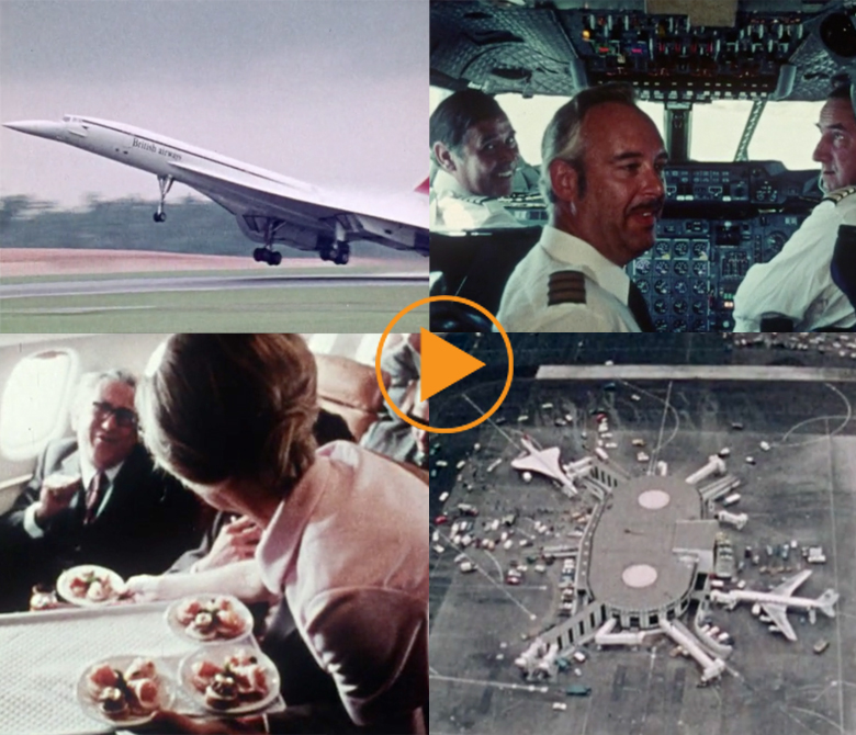 Concorde Supersonic Airplane / Bridgeman Footage