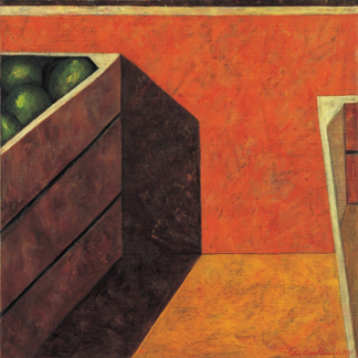 Two Fruit Crates, 1999 by Pedro Diego Alvarado