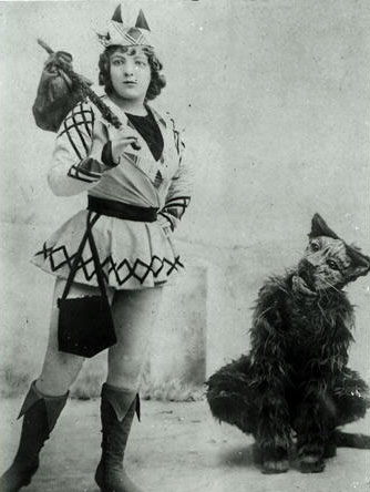 Marie Lloyd (1870-1922) as Dick Whittington in 1898 English Photographer / Private Collection