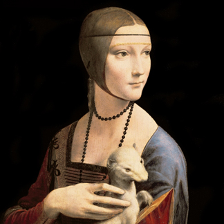 The Lady with the Ermine, 1496 (oil on walnut panel) by Leonardo da Vinci/ Czatoryski Museum, Cracow, Poland