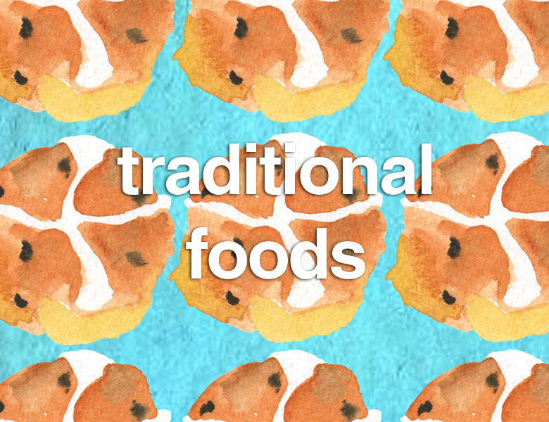 Traditional foods around the world including, of course, chocolate!