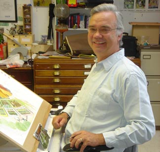 Francis Farmar in his studio, 2004