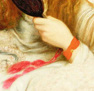 'Lady Lilith', (detail) 1868 by Dante C.G. Rossetti (1828-82) / Delaware Art Museum, Wilmington, USA / Samuel & Mary R. Bancroft Memorial