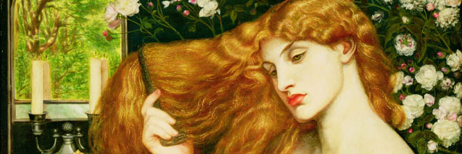 'Lady Lilith', (detail)1868 by Dante C.G. Rossetti (1828-82) / Delaware Art Museum, Wilmington, USA / Samuel & Mary R. Bancroft Memorial