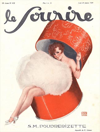 Front cover of 'Le Sourire', January 1929 by Georges Leonnec (1881-1940) Private Collection/ © The Advertising Archives