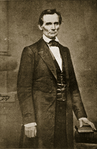 STC355144 Abraham Lincoln, May 1860 (b/w photo) by Mathew Brady & Studio/ The Stapleton Collection
