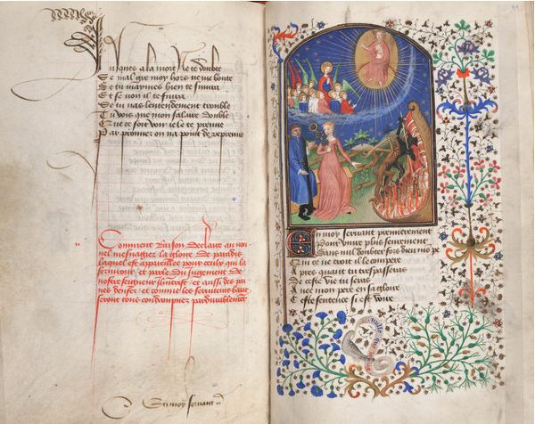 The Way of Poverty or of Wealth, c.1425-50 (tempera on vellum), Master Fastolf (fl.c.1420-60) / Free Library of Philadelphia / Rare Book Department