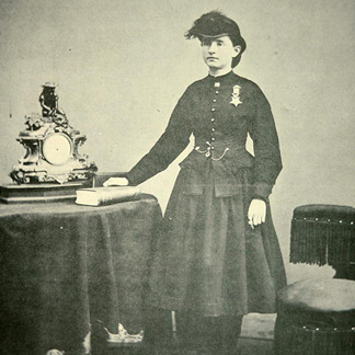 PNP268567 Dr. Mary Edwards Walker (b/w photo) by Mathew Brady/ Peter Newark Military Pictures
