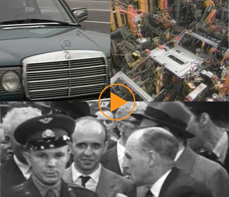 Mercedes Benz / Yuri Gagarin in Manchester  / Bridgeman Footage