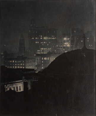 The City Beyond the Cross, 1926 (gelatin silver print) by A. Aubrey Bodine / Morris Museum of Art, Augusta, GA