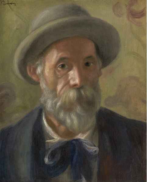 Image of the painting Self Portrait, c.1897 (oil on canvas), Pierre Auguste Renoir (1841-1919) / Sterling and Francine Clark Art Institute, Williamstown, Massachusetts, USA / Bridgeman Images