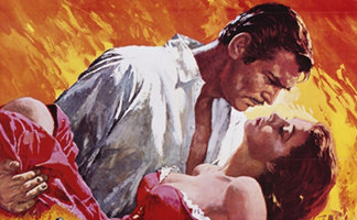 CH328566 (detail) Poster for the film 'Gone With The Wind', 1974 (colour litho), Private Collection/ Christie's Images