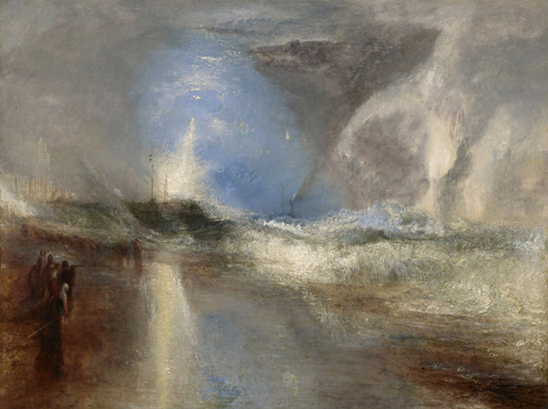 Rockets and Blue Lights (Close at Hand) to Warn Steamboats of Shoal Water, 1840 (oil on canvas), J.M.W. Turner (1775-1851) / Sterling and Francine Clark Art Institute