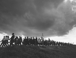IMA347878 Selma to Montgomery March, 1965 (gelatin silver print) by James H. Karales/ Indianapolis Museum of Art
