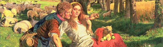 The Hireling Shepherd (detail), 1851 by William Holman Hunt © Manchester Art Gallery, UK