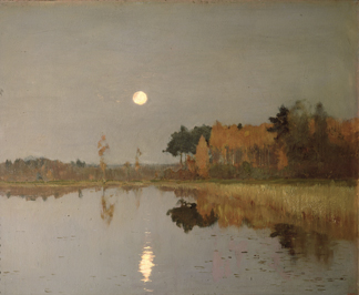 The Twilight Moon, 1899 (oil on canvas) by Isaak Ilyich Levitan / State Russian Museum, St. Petersburg