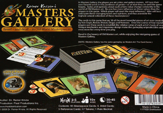 image of Masters Gallery board game