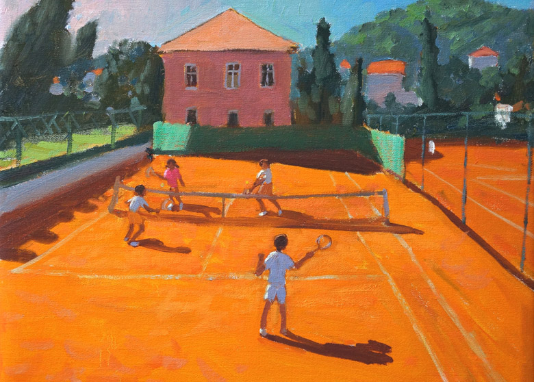 Clay Court Tennis, Lapad, Croatia, 2012, Andrew Macara / Bridgeman Images 