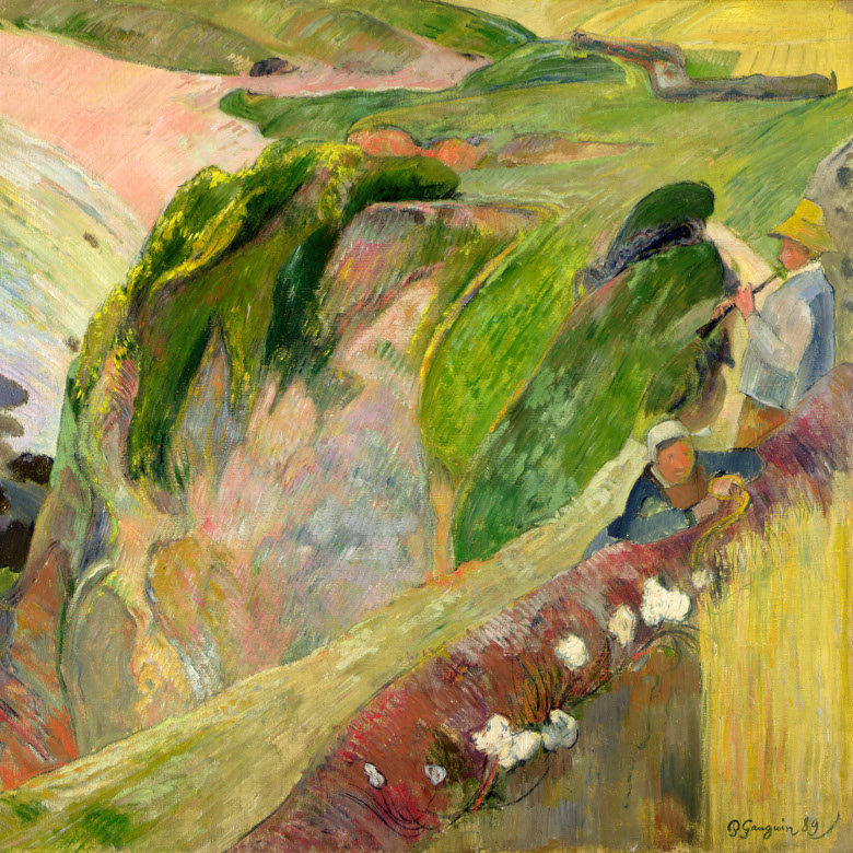 The Flageolet Player on the Cliff / Paul Gauguin / Indianapolis Museum of Art / Samuel Josefowitz Collection of the School of Pont Aven / Bridgeman Images 