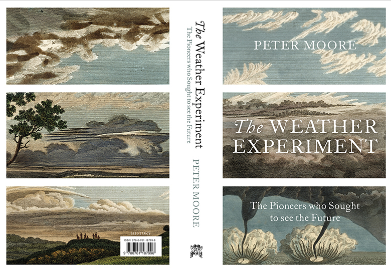 image of the book cover of The Weather Experiment by Peter Moore, published by Random House featuring a Bridgeman Image on the cover © Random House