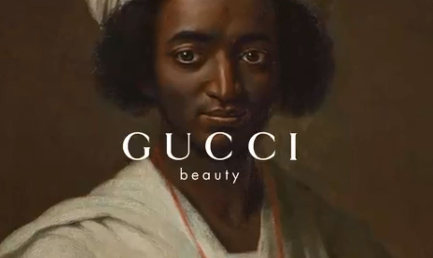 image of the Gucci Beauty website story
