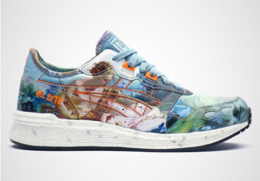 image of Vivienne Westwood x ASICS trainer with Wallace Collection painting printed on it